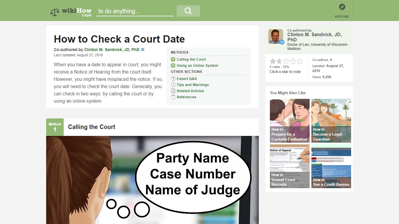 How to Check a Court Date: 6 Steps (with Pictures) - wikiHow Legal